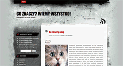 Desktop Screenshot of co-znaczy.com.pl